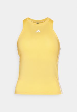 AEROREADY TRAIN ESSENTIALS REGULAR 3-STRIPES TANK - Topp - semi spark/white