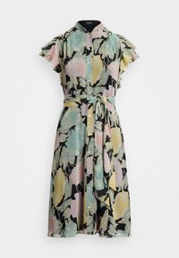 Lauren Ralph Lauren Petite ISELDA POLY CRINKLE DRESS - Košilové šaty - black/pink/green