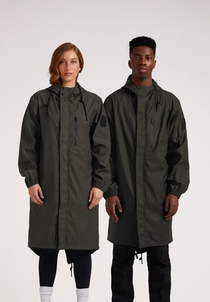 ELEMENTS LONGLINE HOODED RAINCOAT - Parka - KHAKI