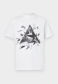 AUTO GLASS TEE UNISEX - Μπλουζάκι με στάμπα - white
