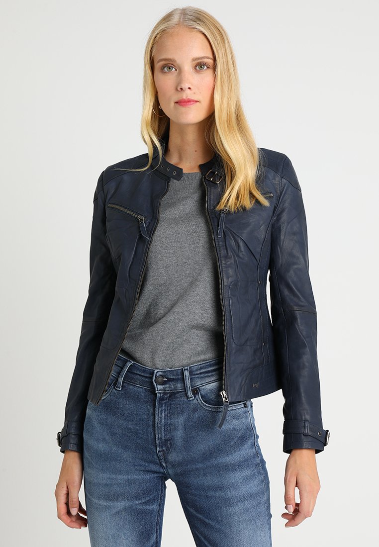 Maze RYANA - Leren jas - navy