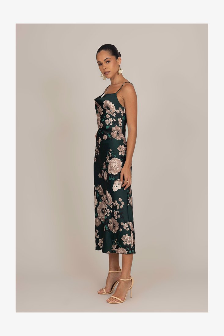 Abito Midi Elegante Floerns Con Spalle Scoperte - Senza Maniche, Dettagli Metallici, Vestibilità Aderente, Taglie XS-L, Per Festa E Serate