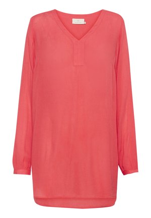 Kaffe AMBER V-NECK - Tunic - cayenne