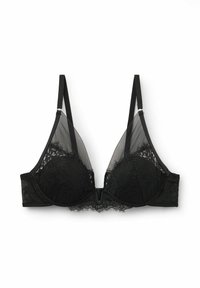 ELENA SHEER GLAMOUR - Trojúhelníková podprsenka - black