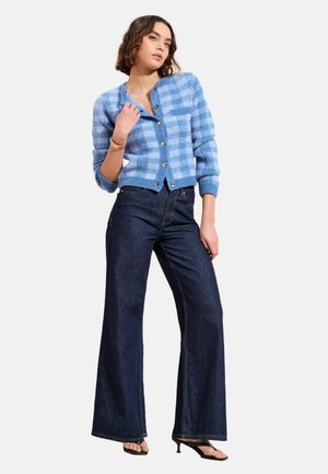 REGULAR FIT - CHECKERBOARD  - Strickjacke - blue