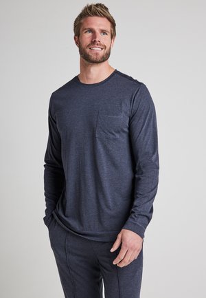 NIGHT AND DAY LONGSLEEVE - Pyjama top - dark navy melange