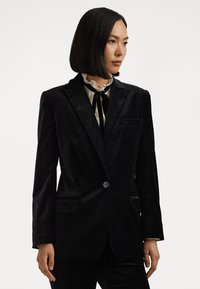 Lauren Ralph Lauren Petite STRETCH VELVET BLAZER - Blazer - black