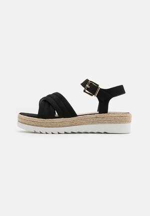 Platform sandals - black