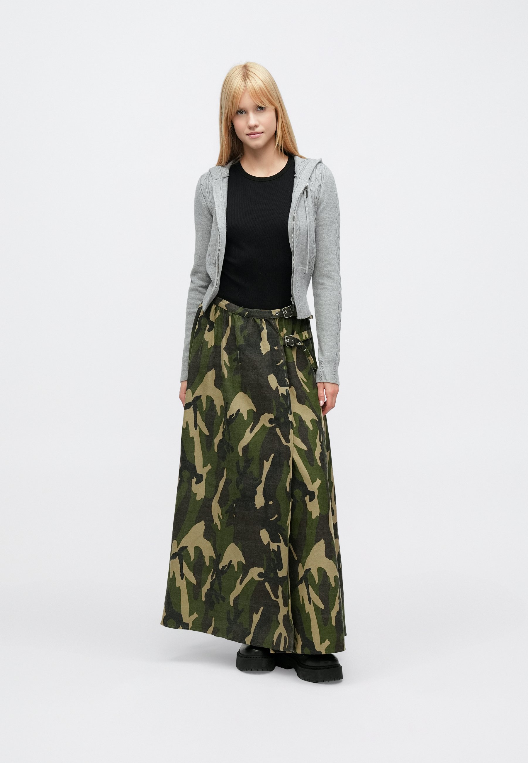 The Ragged Priest SQUAD SKIRT - Maxi skirt - green - Zalando.co.uk