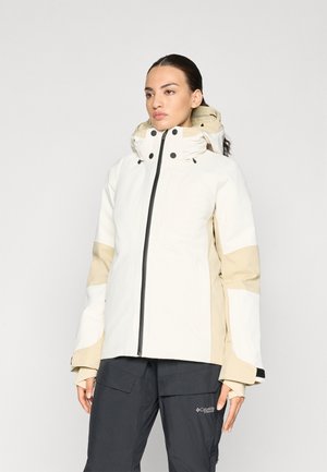 LENADO JACKET - Lyžiarska bunda - white dune/gravel