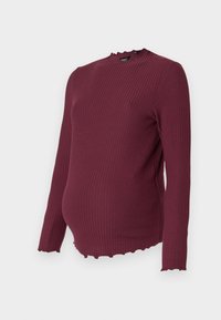 OLMEMMA HIGH NECK - Camisola de manga comprida - cabernet