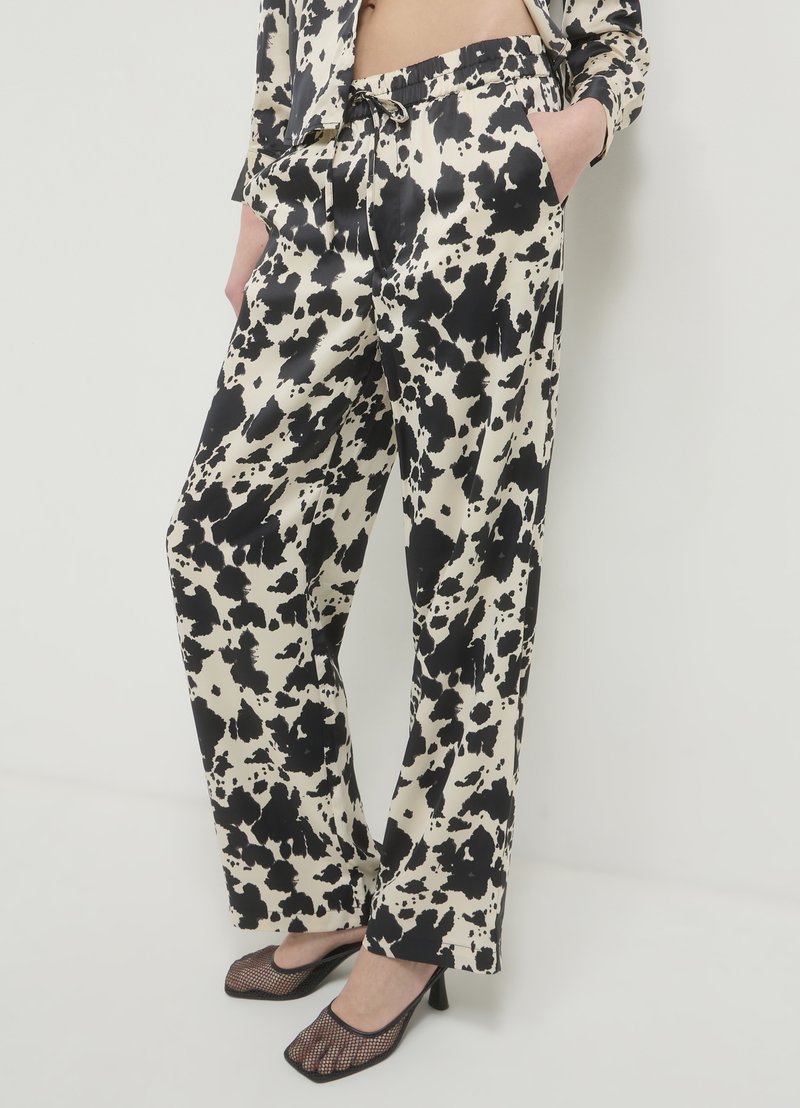 Calliope SIMIL FANTASIA - Stoffhose - var bianco panna