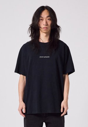 DISTORT OVERSIZED UNISEX - Print T-shirt - black