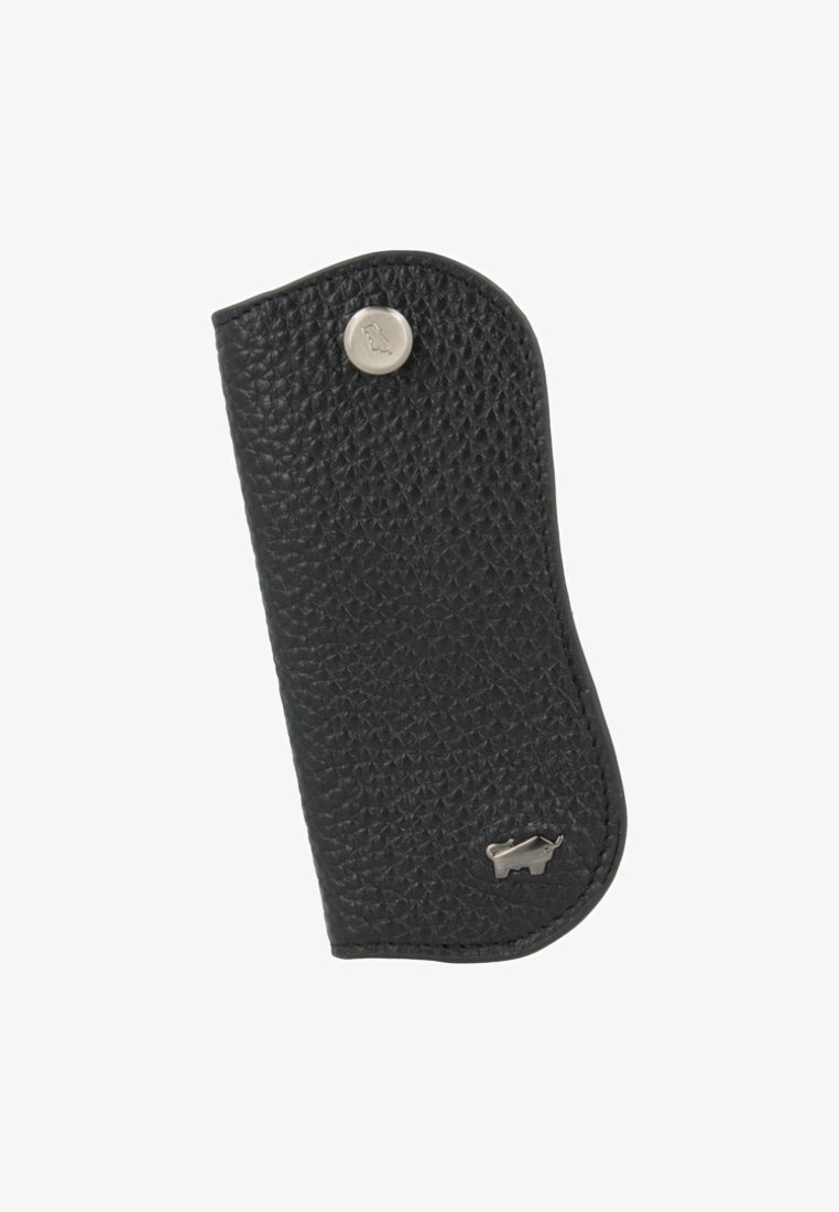 Braun Büffel Prato Étui à Clés En Cuir Noir - 9 Cm Compact Et Élégant