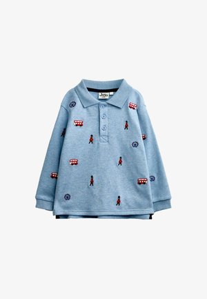 JoJo Maman Bébé, EMBROIDERED POLO SHIRT - Polo shirt - light blue london guard