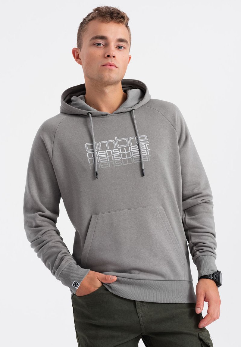 Ombre HOODED - Hoodie - grey