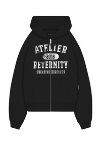 ATELIER EMBLEM HOODIE - Majica s kapuljačom i patentnim zatvaračem - black