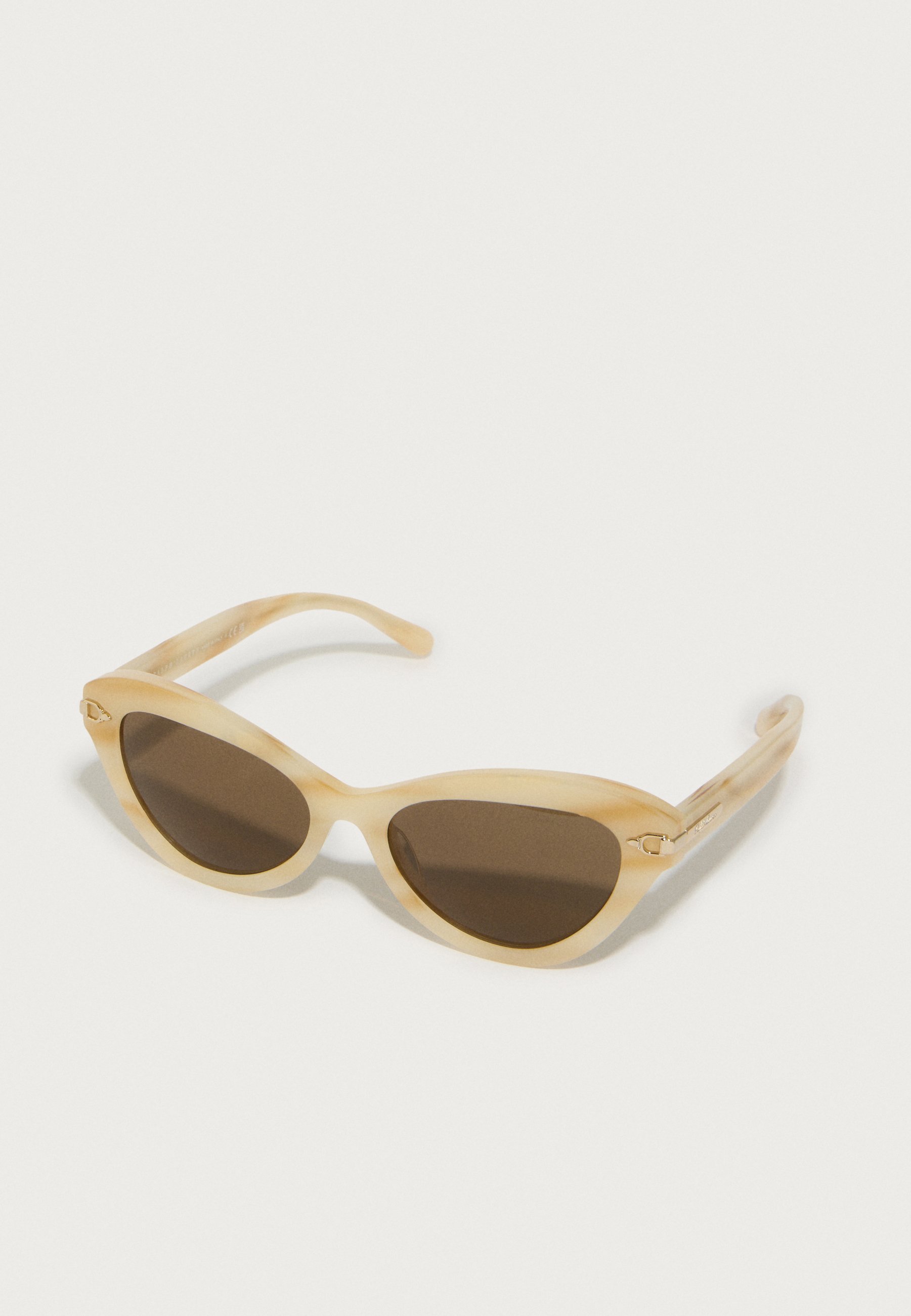 Ralph Lauren Cat Eye Beige on Beige Sunglasses Ralph RA5305U M (56 - 17) with Brown lenses and Brown frame  main image 4
