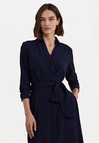 Lauren Ralph Lauren - LONG SLEEVE GEORGETTE MIDI DRESS - Day dress - lighthouse navy Thumbnail Image 1