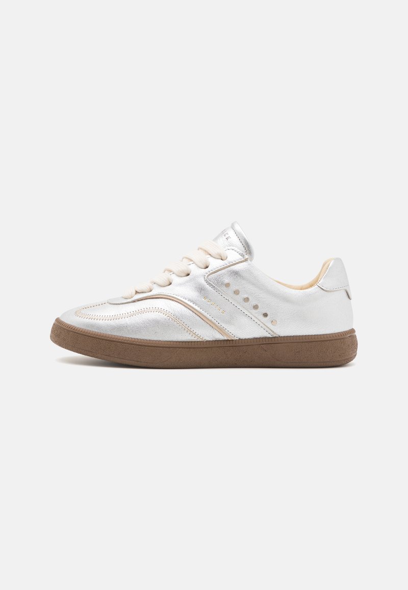 Nubikk RAY OWEN - Sneakers basse - silver metallic/shiny mocca