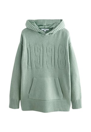 REGULAR FIT - GRAPHIC - Mikina s kapucňou - sage green