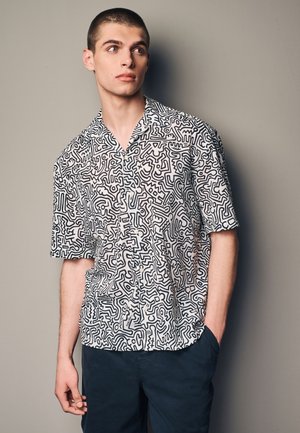 REGULAR FIT - KEITH HARING PRINTED SHORT SLEEVE - Camicia - black/white