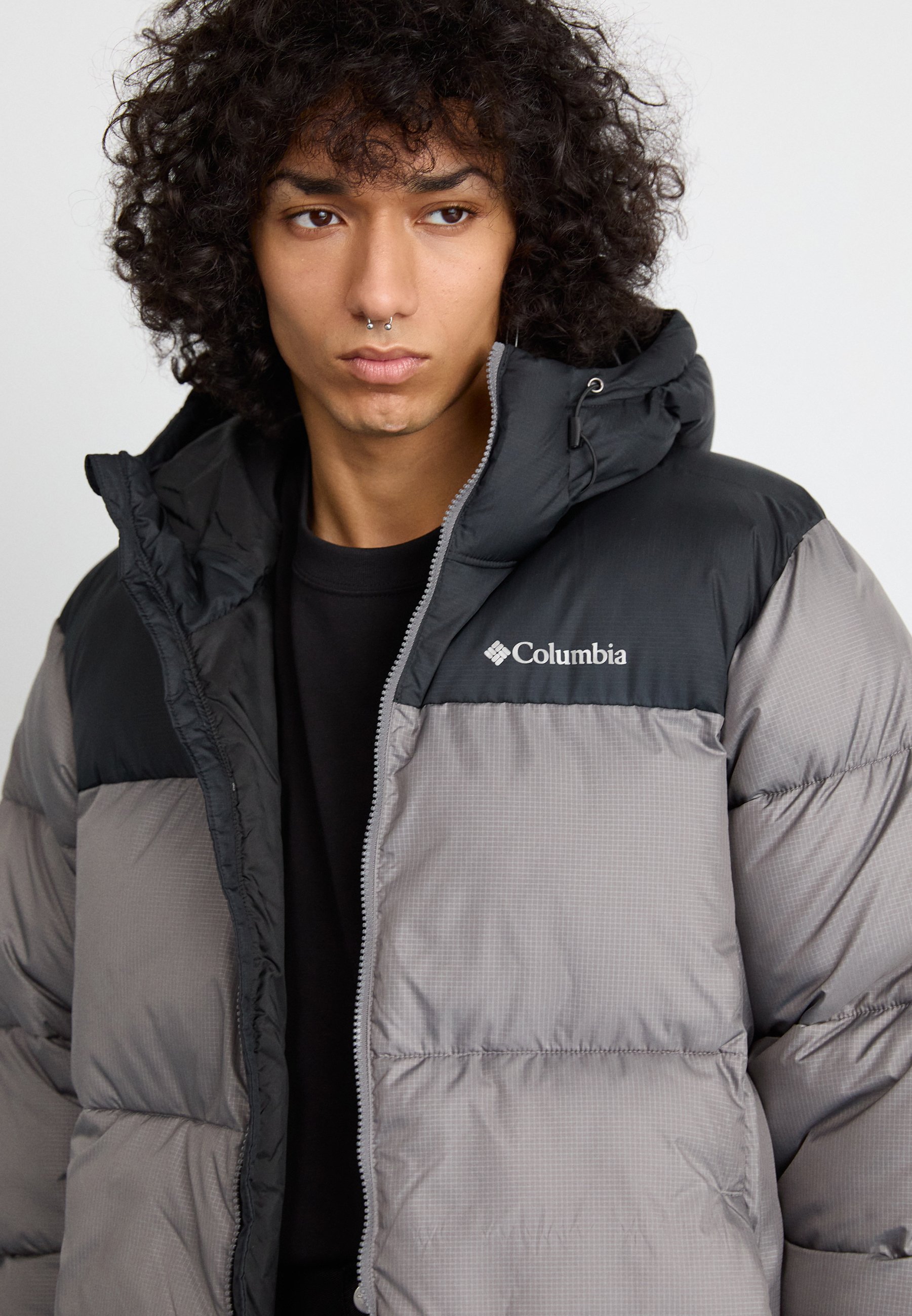 Columbia PUFFECT HOODED JACKET - Winter jacket - city grey/black