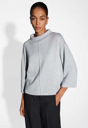WIDE FIT STRAIGHT CUT SUBTLE SHINE - Strickpullover - hazy fog melange