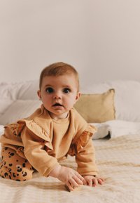 Next COSY SET - Legíny – nohavice - tan brown leopard print