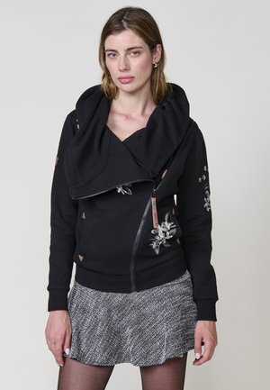 Jersey con capucha - black