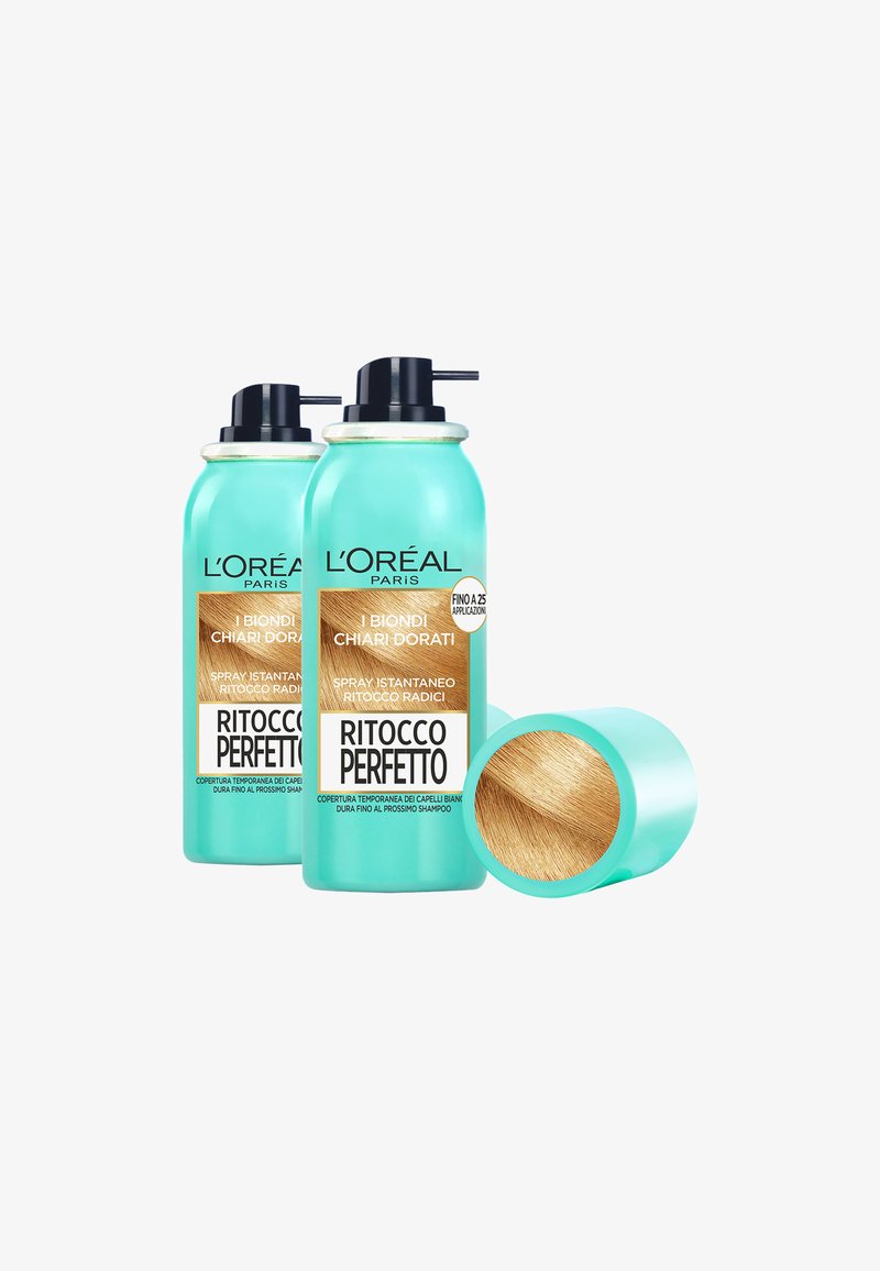 L'Oréal Paris - SPRAY RADICI RITOCCO PERFETTO COLORAZIONE RICRESCITA COPRE I CAPELLI BIANCHI E DURA 1 SHAMPOO - 2 PACK - Tinte capelli - castano freddo, Ingrandire