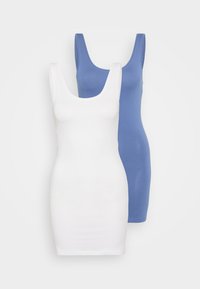 ONLLIVE LOVE LIFE NEW LONG 2 PACK - Top - vintage indigo/white
