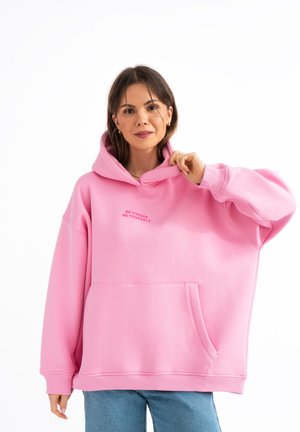 EMBROIDERY - Kapuzenpullover - pink