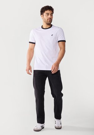 2 PACK - Basic T-shirt - bright white/true black