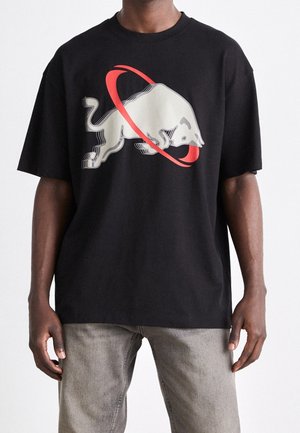 HUGO T-shirt con stampa - black