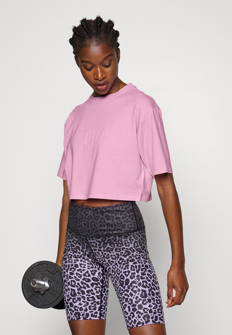 Juicy Couture CARLA WASHED CROPPED TEE Camiseta estampada lilac