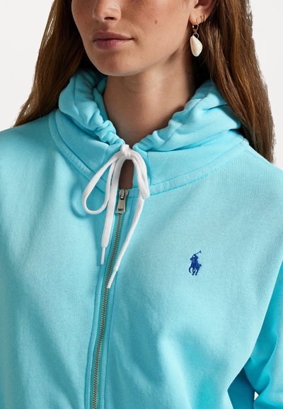 Polo Ralph Lauren LIGHTWEIGHT FLEECE FULL ZIP HOODIE - Sweatjacke - turquoise nova
