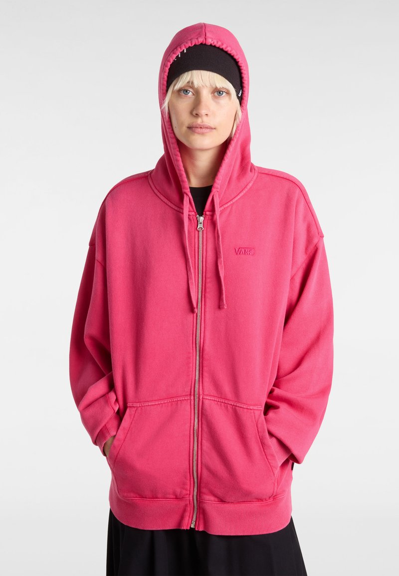 Vans EVERYDAY OVERSIZED FULL ZIP - Mikina na zip - cherries jubilee