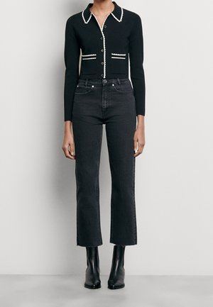 Straight leg jeans - black denim
