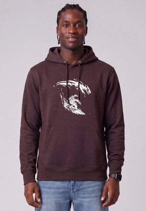 watapparel, SURFING SPACEMAN UNISEX - Kapuzenpullover - red brown