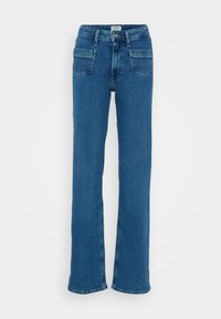 ONLJUICY LIFE WIDE POCKET LEG  - Wide leg - medium blue denim