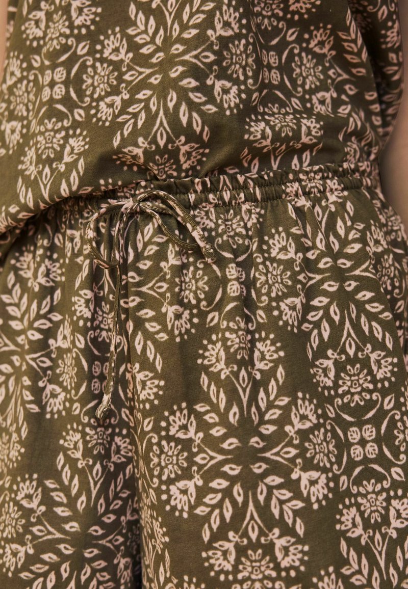 Next STANDARD - Pyžamová sada - khaki green pink woodblock