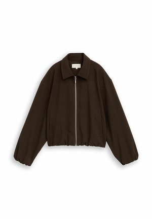 TOM TAILOR, TOM TAILOR BLAZER LOOSE FIT BLOUSON JACKE - Veste légère - java dark brown