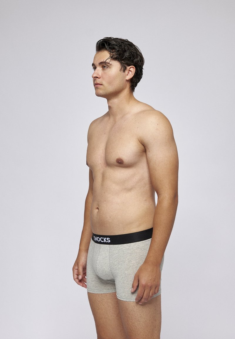 SNOCKS 6 PACK - Úzké boxerky - grau