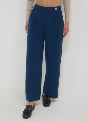 Calliope LUNGO BOTTONE - Pantalon classique - blu