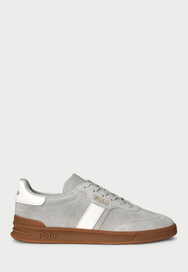 Polo Ralph Lauren HERITAGE AERA SUEDE TRAINER - Tenisky - taupe grey/deckwash white