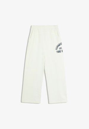Bershka, WIDE-LEG PLUSH PRINT - TROUSERS - Pantalon de survêtement - gold-coloured