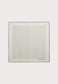 POLKA DOT SILK TWILL SQUARE SCARF - Halsdoek - cream