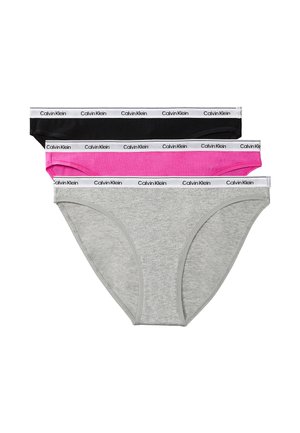 3 PACK - ICON LOGO - Badehose Slip - black grey heather  stunning