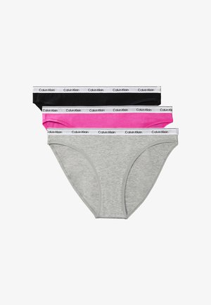 3 PACK - ICON LOGO - Slip de bain - black grey heather stunning